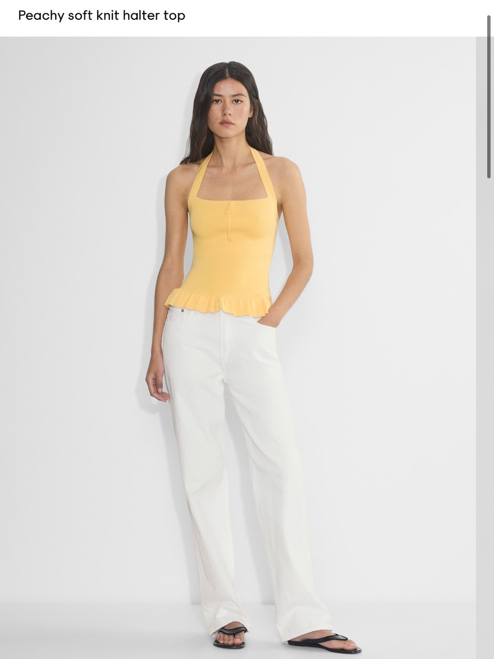 Aritzia - Wilfred Palmer Top Summer Yellow